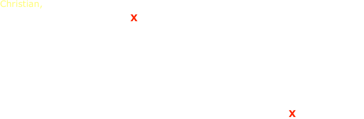 Christian, ist unser Sänger, Keyboarder, Gitarrist, Bassist....quasi unser Multimusikalist. Als absoluter Musikfreak, findet er bei X-Large auf Anhieb steht‘s den richtigen Sound, egal ob Rock, Pop, Schlager, Country uvm. 

Besonders durch seine spontanen unplugged Qualitäten (STS lässt grüßen) und durch die legendären Tanzeinlagen (behind the Keyboard) gelingt es ihm steht‘s die besondere Aufmerksamkeit der Bandkollegen und des Publikums auf sich zu lenken.  

Aufgrund seiner vielen sportlichen Aktivitäten (Karate, Motocross, Laufen, Wandern uvm.) ist er für alle Bandbelange optimal motiviert und sorgt für Power und Schwung bei X-Large.

